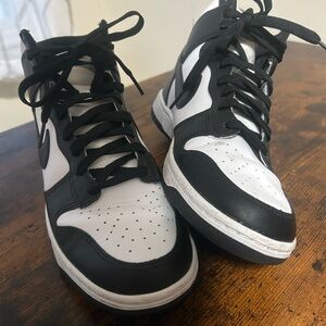 Nike Black and White High-Top Sneakers
